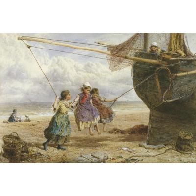 Myles Birket Foster-The Swing